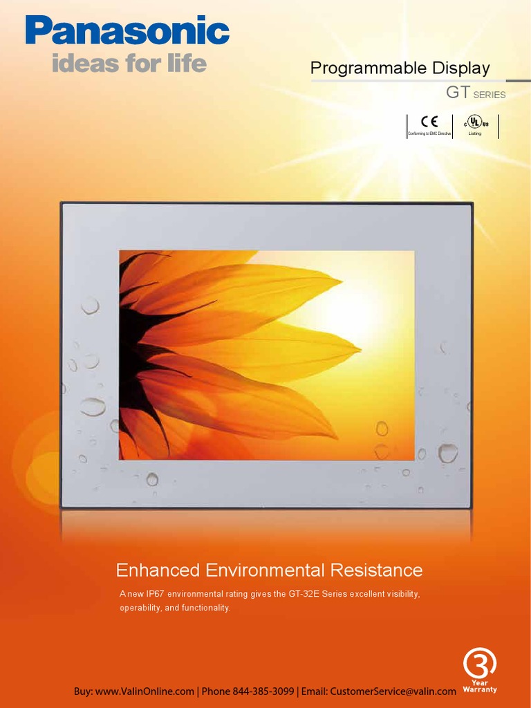 Panasonic gt32 Programmable Displays PDF Programmable Logic