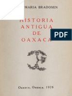 Historia Antigua de Oaxaca - Bradomín, José María - 1978 - Oaxaca, Oaxaca - (J.M. Bradomín)