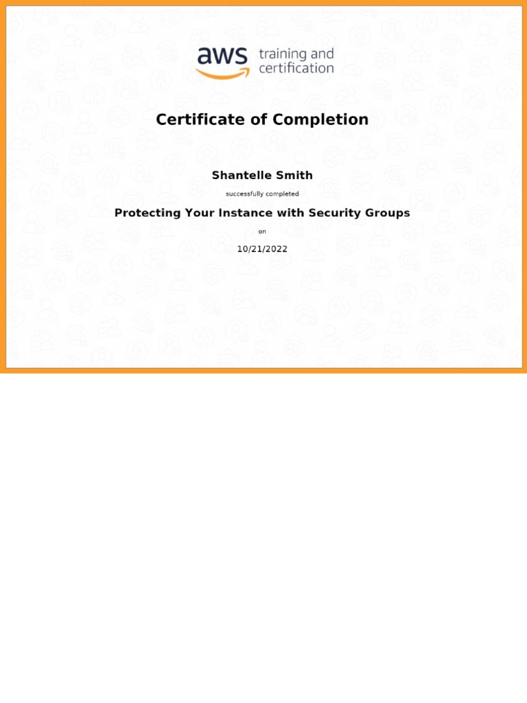 Protecting Your Instance With Security Groups | PDF