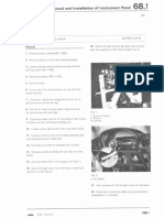 68.1-100 Removal and Installation of Instrument Panel