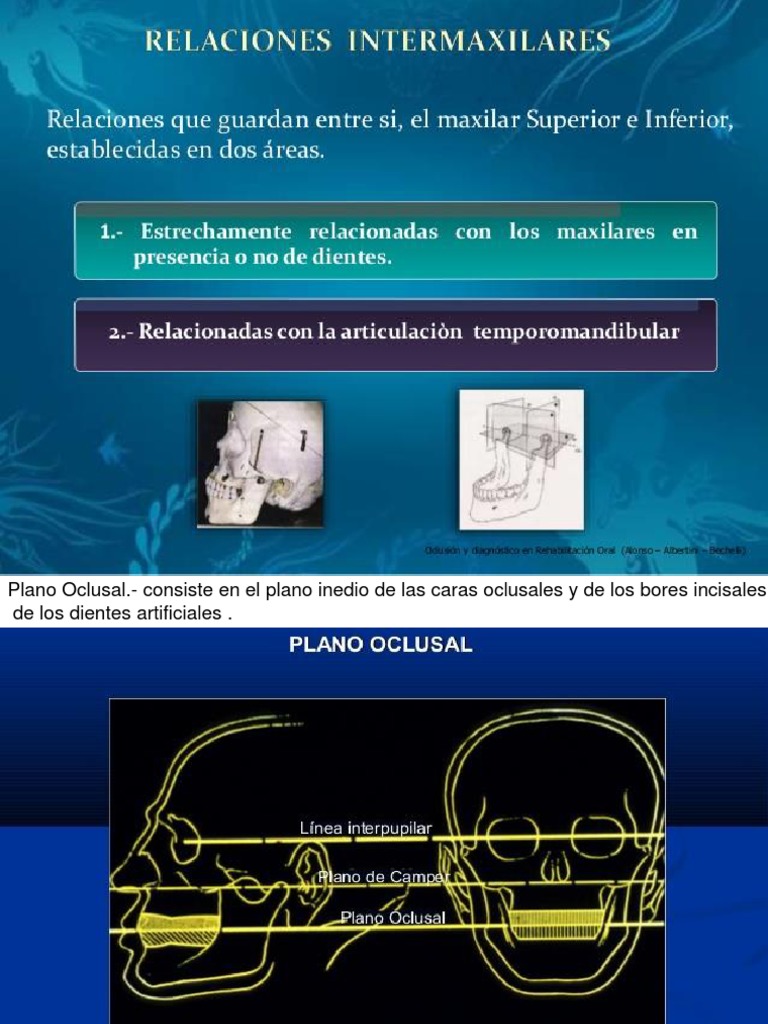 Guía de Plano Oclusal y Relación Céntrica | PDF