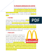 Empresas Que Utilizan Liderazgo en Costos