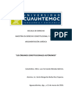 Órganos Constitucionales Autónomos