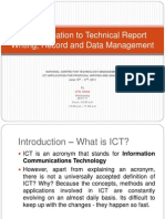 ICT Application To Technical Report Writing, Record