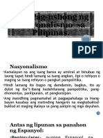 Ang Pag-Usbong NG Nasyonalismo Sa Pilipinas