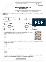 Evaluación N°1 Multiplicaciones