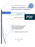 INFORME DE FISICA APLICADA DINAMICA DE FLUIDOS