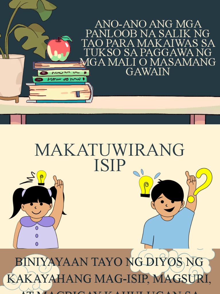 Ano-Ano Ang Mga Panloob Na Salik NG Tao para Makaiwas Sa Tukso Sa ...