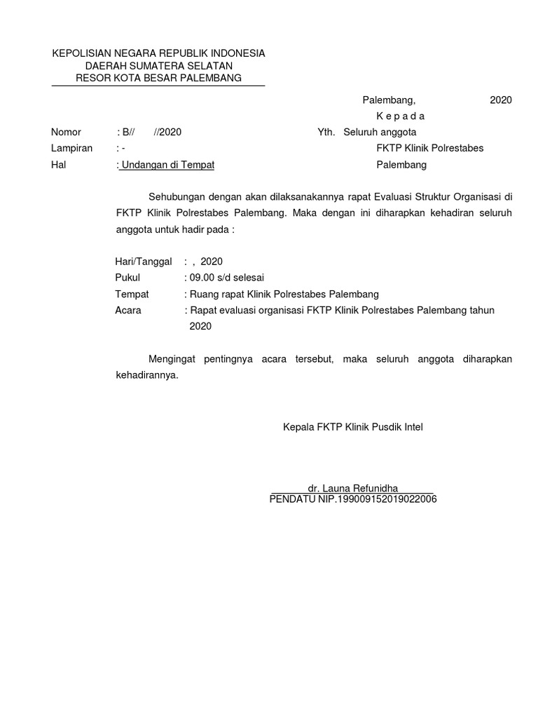 Undangan Evaluasi Struktur | PDF