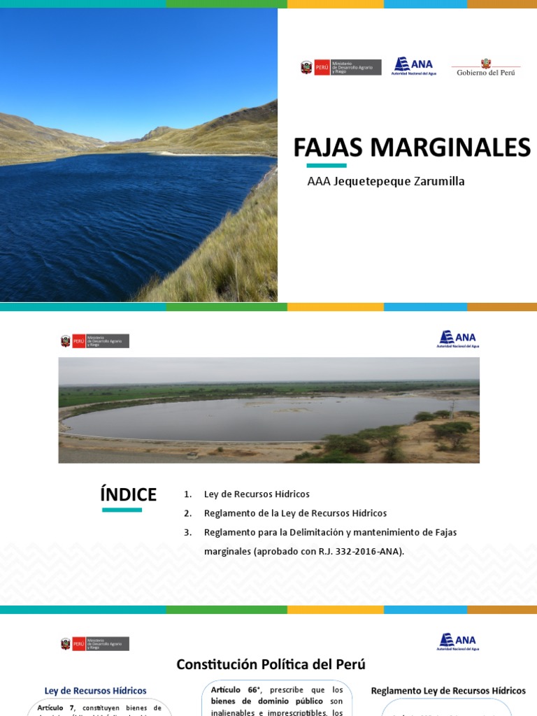 Delimitación de Fajas Marginales en Perú | PDF | Reservorio | Inundar