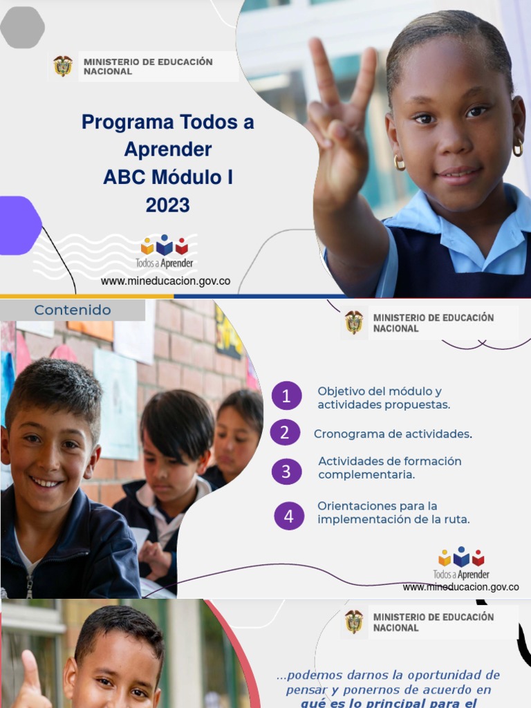ABC Módulo I 2023 | PDF | Educación de la primera infancia | Aprendizaje