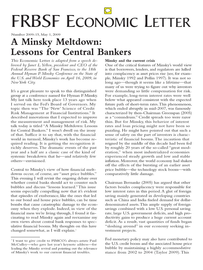 A Minsky Meltdown | PDF