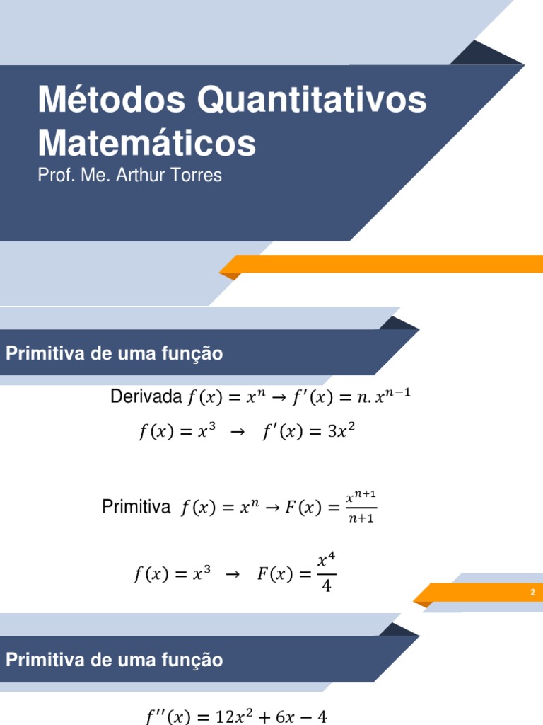 Métodos Quantitativos em Matemática | PDF