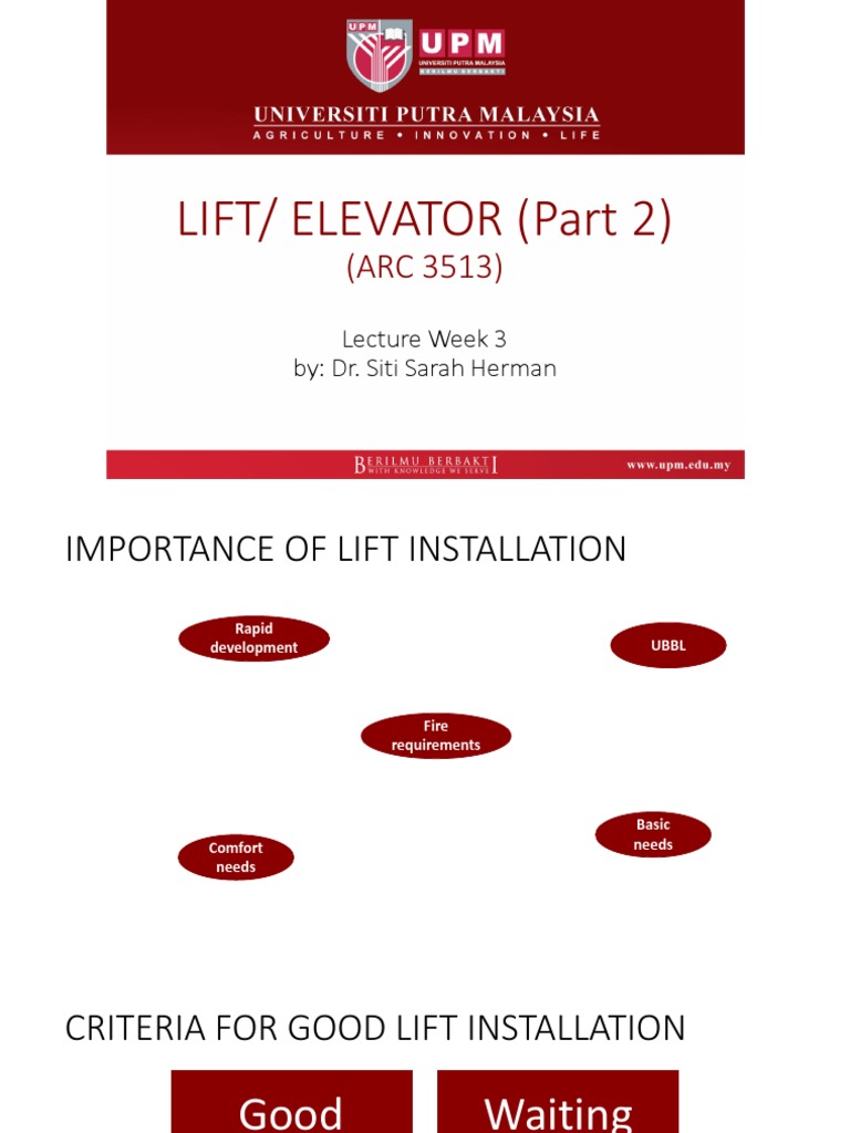 Optimal Lift Installation Guide | PDF