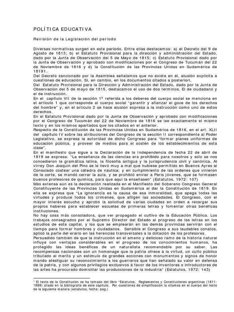 POLITICA EDUCATIVA Unlam | PDF | Viajes y turismo