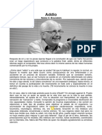 Carta de Suicida Assistido Néstor A. Braunstein