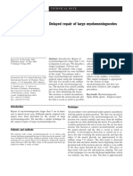 Delayed Repair of Large Myelomeningoceles: Technicalnote