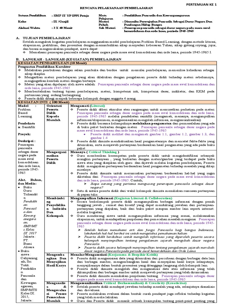 Bab 1 Pertemuan 1 | PDF | Karier & Perkembangan | Sains & Matematika