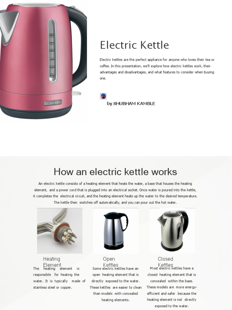 Electric Kettle New PDF Home Home Appliance