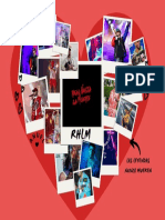 Collage San Valentín Corazón Amor Pareja Fotográfico Rojo 