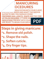 Basic Manicuring Procedures