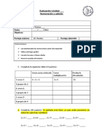 SUGERENCIAS PRUEBA Multiplicación