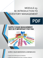 Module 03 Supply Chain Management