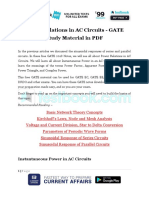 Power Relations in AC Circuits GATE Study Material in PDF 2