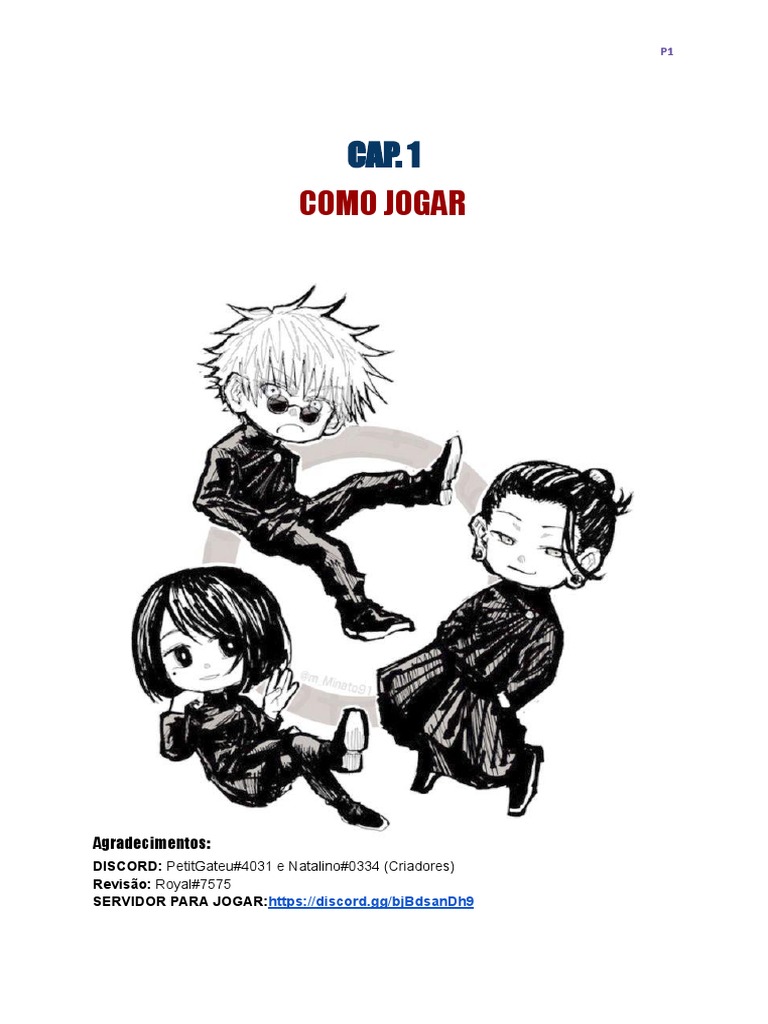 Regras do RPG Jujutsu Kaisen | PDF