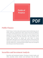 Fields of Finance