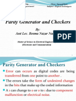 Parity Generator and Checkers: By: Asst Lec. Besma Nazar Nadhem