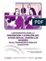 Lineamientos - Acoso en El Transporte