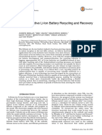Current and Prospective Li-Ion Battery Recycling and Recovery Processes