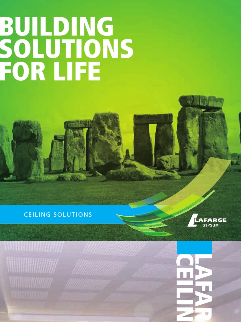 Lafarge Ceiling Solutions Overview | PDF | Drywall | Ceiling
