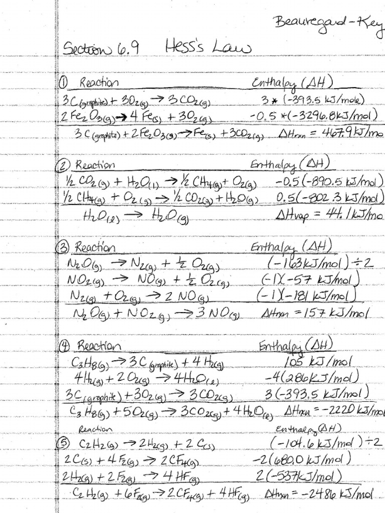 Section+6 9+WS+Answer+Key+ | PDF