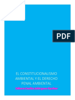El Constitucionalismo Ambiental y El Derecho Penal Ambiental DCSE