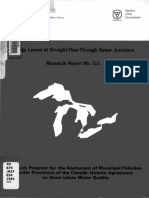 010 - Marsalek - 1981 - ENERGY LOSSES AT STRAIGHT FLOW SEWER JUNCTIONS - ONTARIO MINISTRY OF ENVIRONMENT