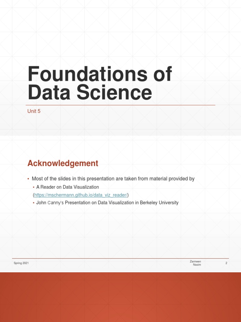 Foundations of data science unit 5 pdf scatter plot data management