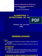 Algoritmos Y Estructuras de Datos: Escuela Superior Politécnica de Chimborazo