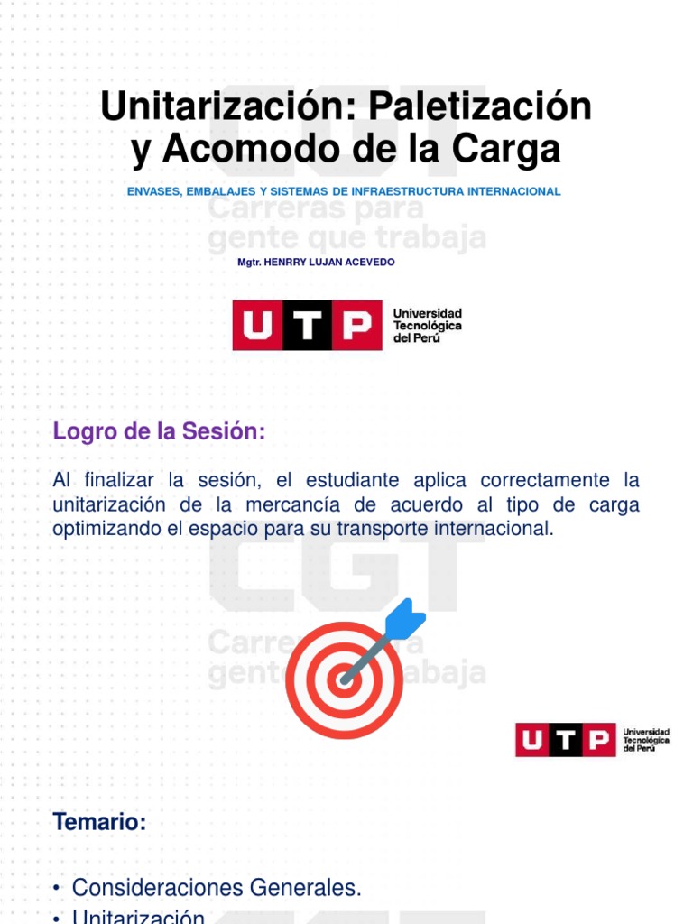 Paletización y Acomodo de Cargas | PDF | Paleta | Materiales de ...