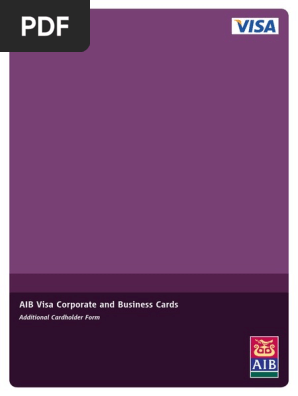 AIB Visa Corporate Business Card Additional User