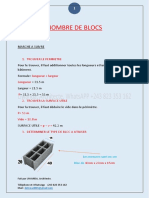 PDF 1M3 Beton, Calcul de Blocs, Carrelage