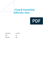 Factorising & Expanding - Easy 2