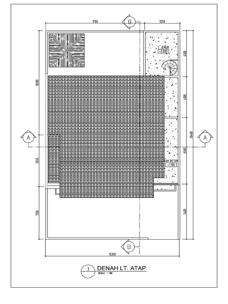 Denah Rencana Atap | PDF