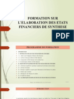 Formation Sur L'elaboration Des Etats Financiers de Synthese