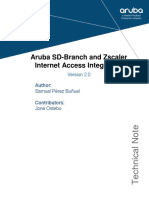 Aruba SD-Branch and Zscaler Internet Access Integration