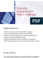 Chapter 8 - Structuring Organization