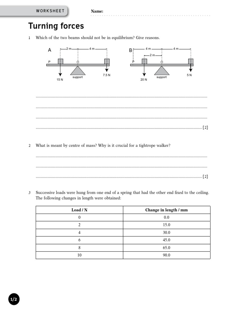 Understanding Turning Forces and Springs | PDF