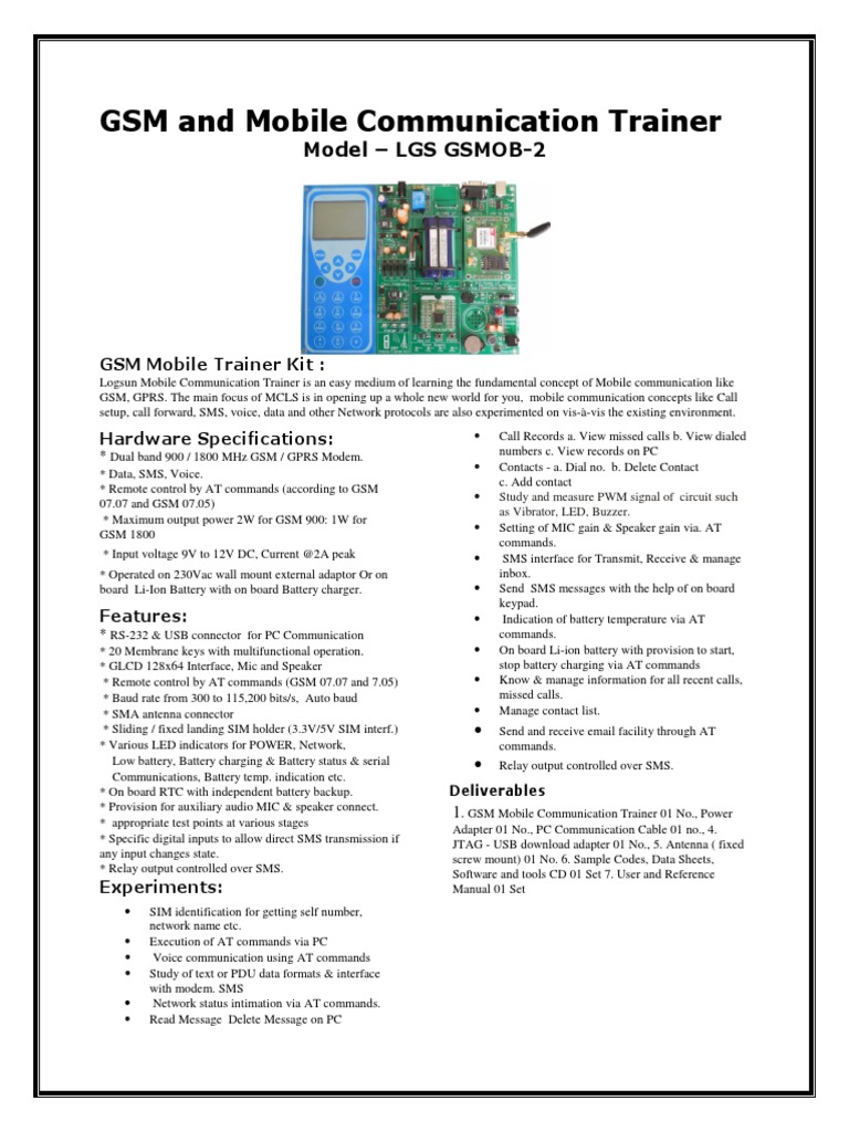 GSM Mobile Trainer Kit PDF