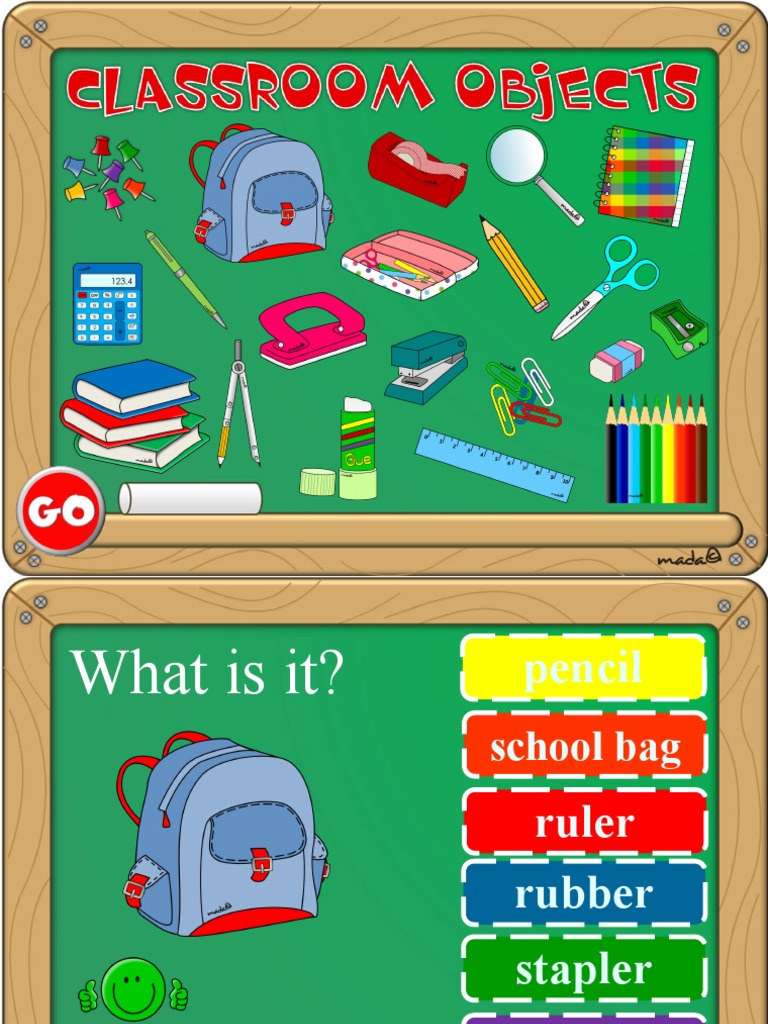 27.classroom Objects B | PDF | Manufactured Goods | Graphite